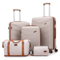 Concepten 5-Piece Expandable Hardshell Luggage Set with Spinner Wheels and TSA Lock（20"Carry-on and 24" Travel Suitcase、28"Checked Luggage) Suitable for Business and Family Travel