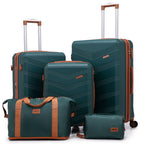 Concepten 5-Piece Expandable Hardshell Luggage Set with Spinner Wheels and TSA Lock（20"Carry-on and 24" Travel Suitcase、28"Checked Luggage) Suitable for Business and Family Travel