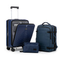 CONCEPTEN Front-Opening 3-Piece PP Material Luggage Set, Featuring Swivel Wheels And TSA Lock For Travel