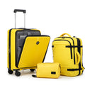 CONCEPTEN Front-Opening 3-Piece PP Material Luggage Set, Featuring Swivel Wheels And TSA Lock For Travel