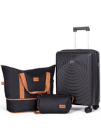 Concepten 3-Piece Carry on Luggage Set, PP Material Hard Shell Suitcase with TSA Lock for Rotating Wheels，Lightweight and Drop Resistant Suitcase