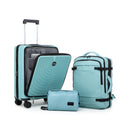 CONCEPTEN Front-Opening 3-Piece PP Material Luggage Set, Featuring Swivel Wheels And TSA Lock For Travel