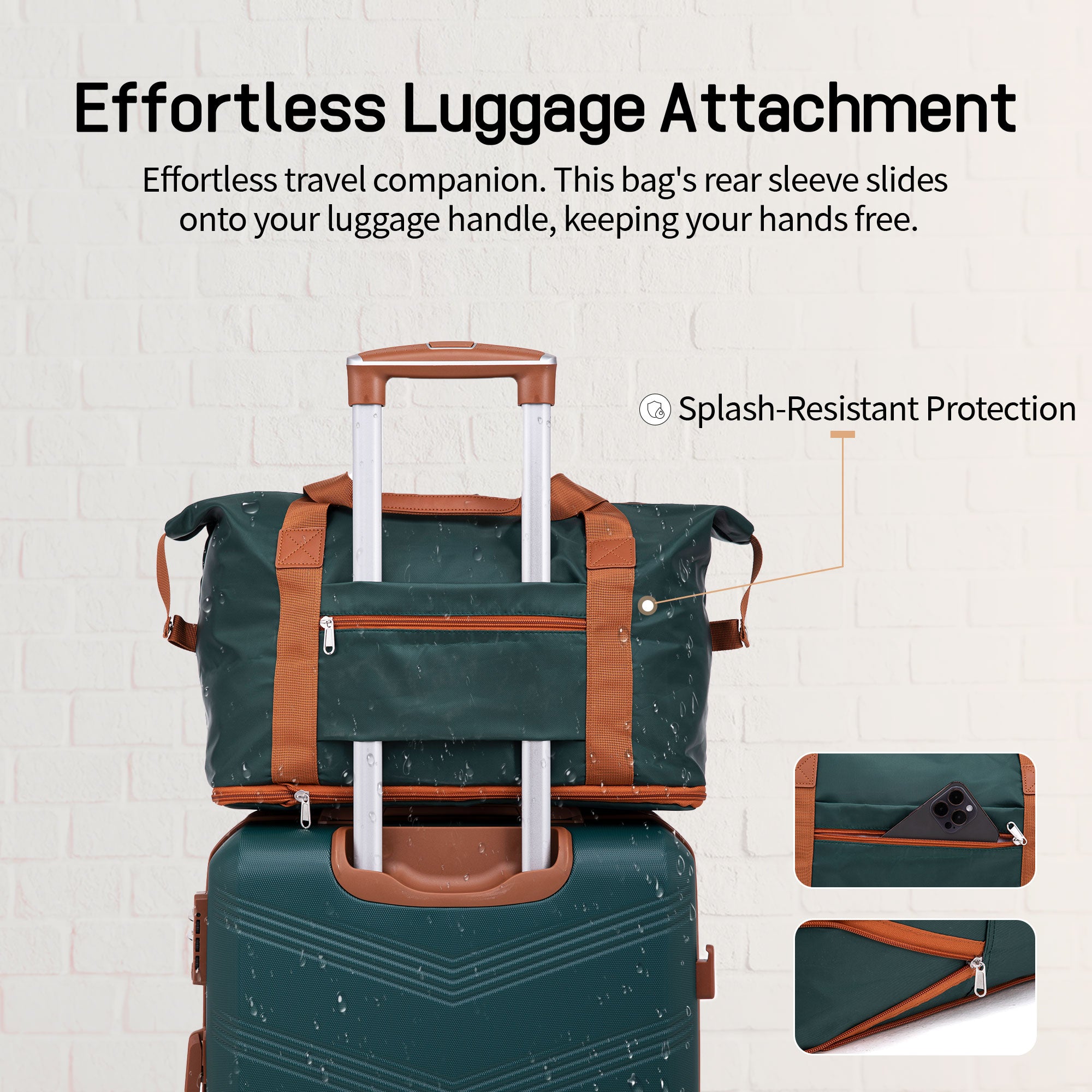 Concepten 5-Piece Expandable Hardshell Luggage Set with Spinner Wheels and TSA Lock（20"Carry-on and 24" Travel Suitcase、28"Checked Luggage) Suitable for Business and Family Travel