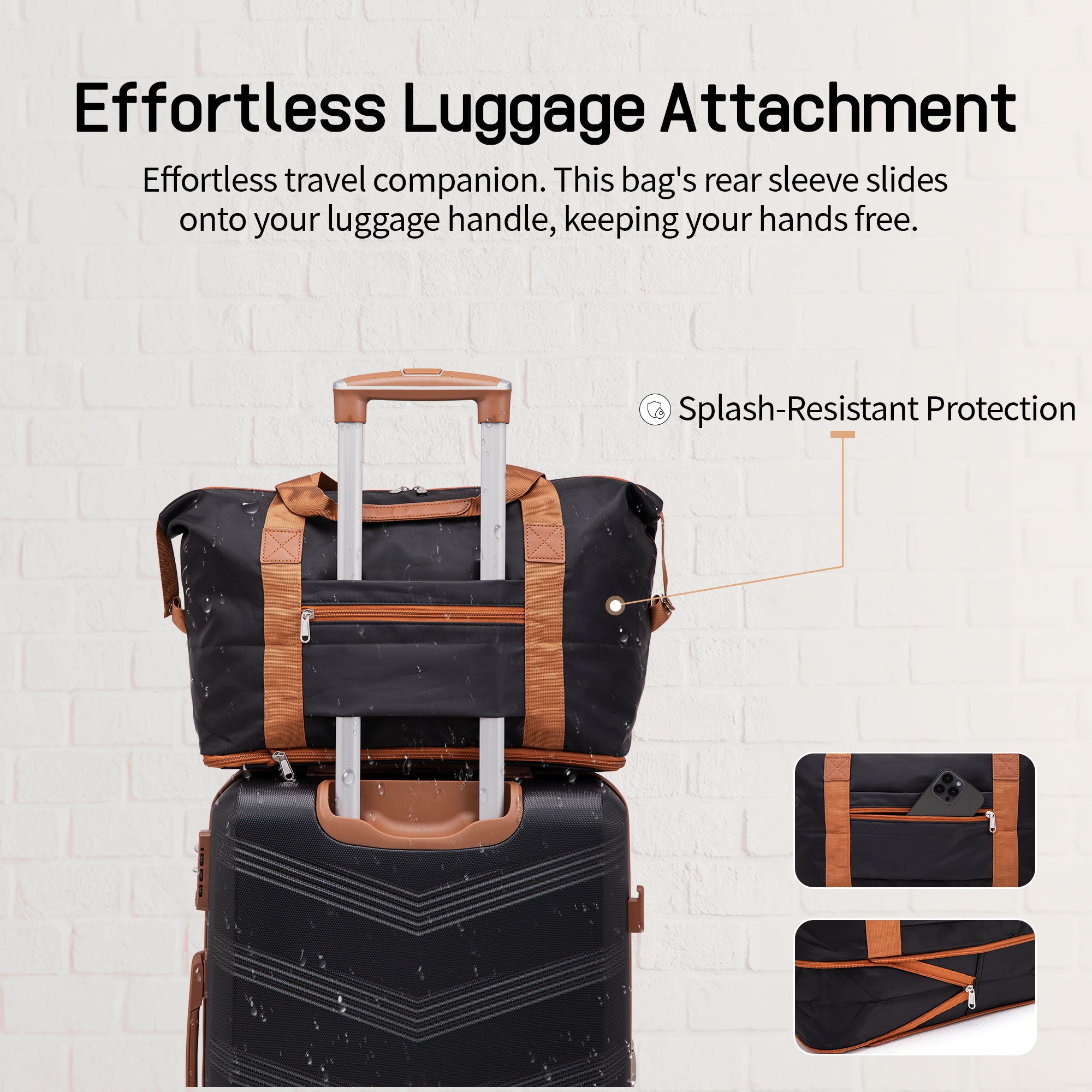 Concepten 5-Piece Expandable Hardshell Luggage Set with Spinner Wheels and TSA Lock（20"Carry-on and 24" Travel Suitcase、28"Checked Luggage) Suitable for Business and Family Travel