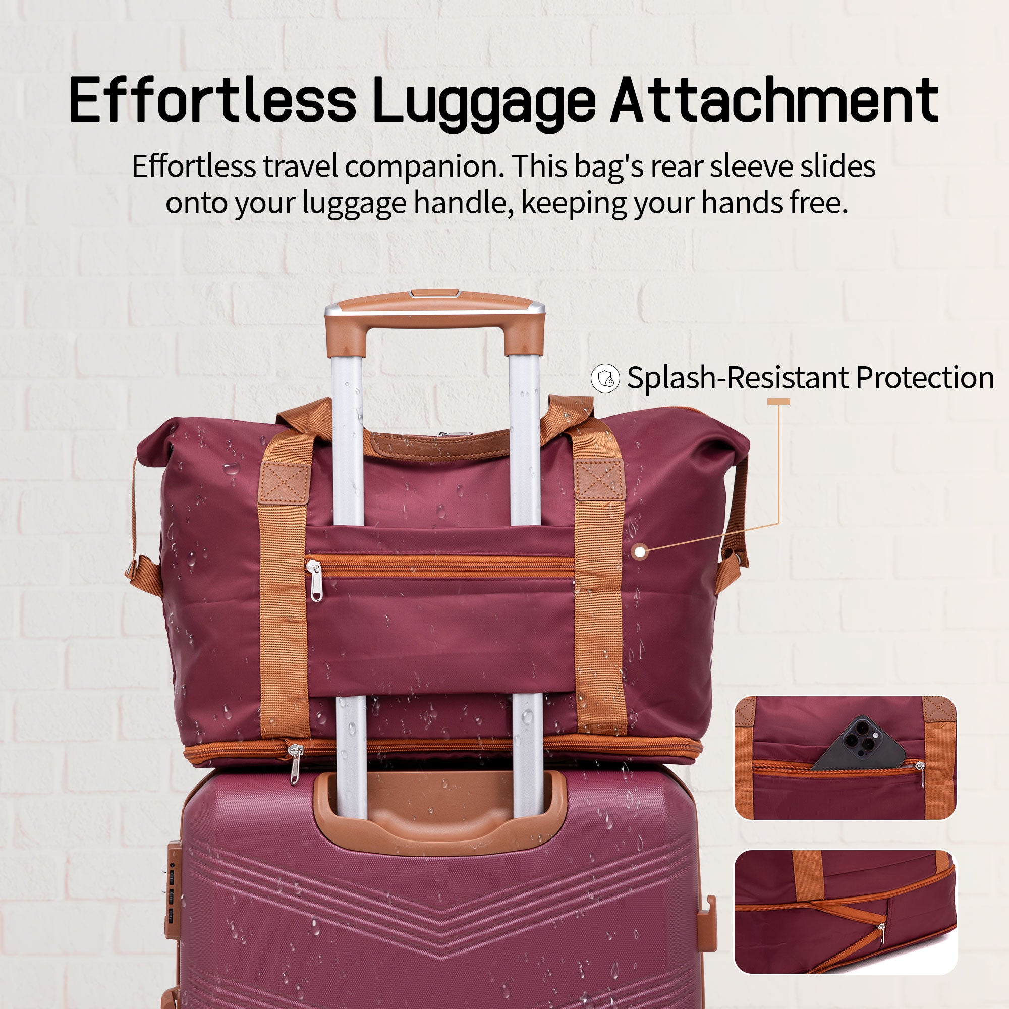 Concepten 5-Piece Expandable Hardshell Luggage Set with Spinner Wheels and TSA Lock（20"Carry-on and 24" Travel Suitcase、28"Checked Luggage) Suitable for Business and Family Travel