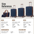 Concepten 5-Piece Expandable Hardshell Luggage Set with Spinner Wheels and TSA Lock（20"Carry-on and 24" Travel Suitcase、28"Checked Luggage) Suitable for Business and Family Travel
