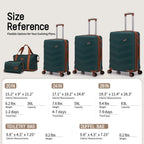 Concepten 5-Piece Expandable Hardshell Luggage Set with Spinner Wheels and TSA Lock（20"Carry-on and 24" Travel Suitcase、28"Checked Luggage) Suitable for Business and Family Travel